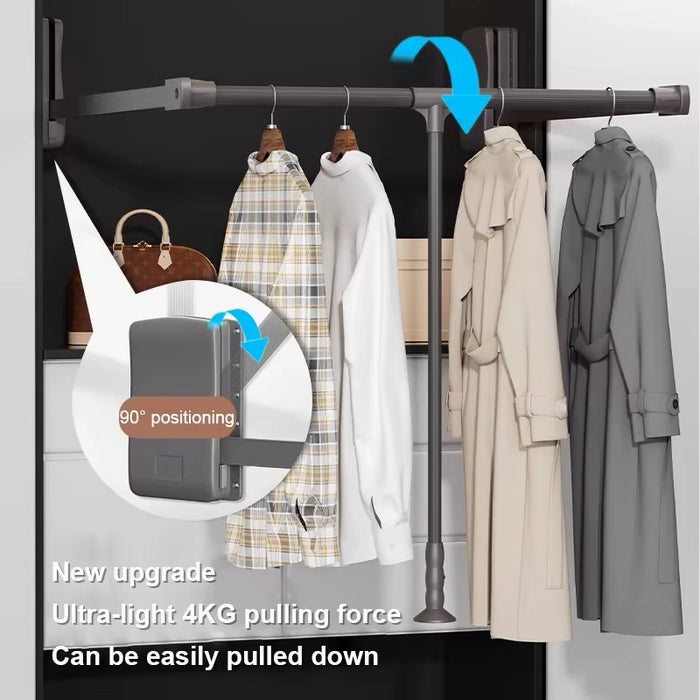 Wardrobe Lift Pull-Down Clothes Rail