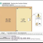 Internal Push Bus Door Track Sliding