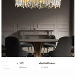 W24 Smoke Grey Crystal Chandelier