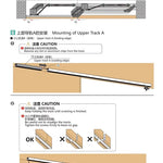 Internal Push Bus Door Track Sliding