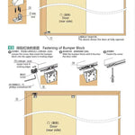 Internal Push Bus Door Track Sliding