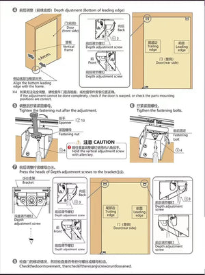 Internal Push Bus Door Track Sliding