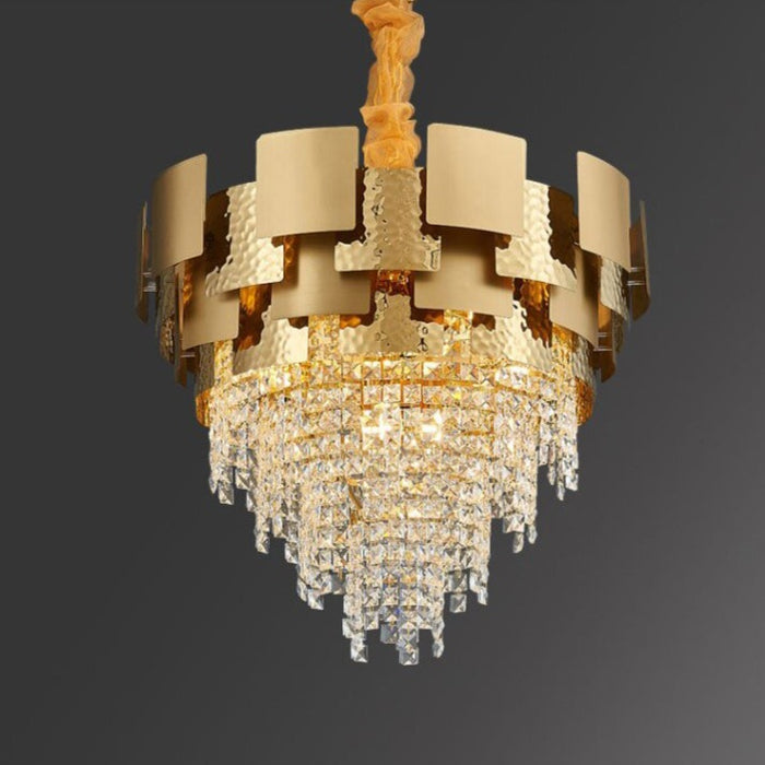 Post-M Crystal Chandelier