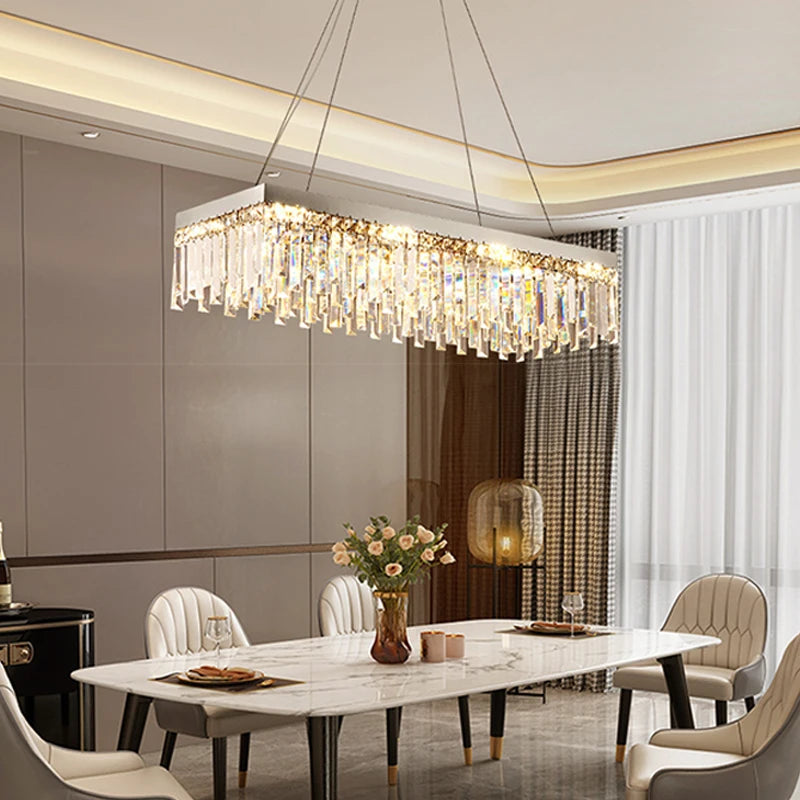 E25 Crystal Gold Chandelier