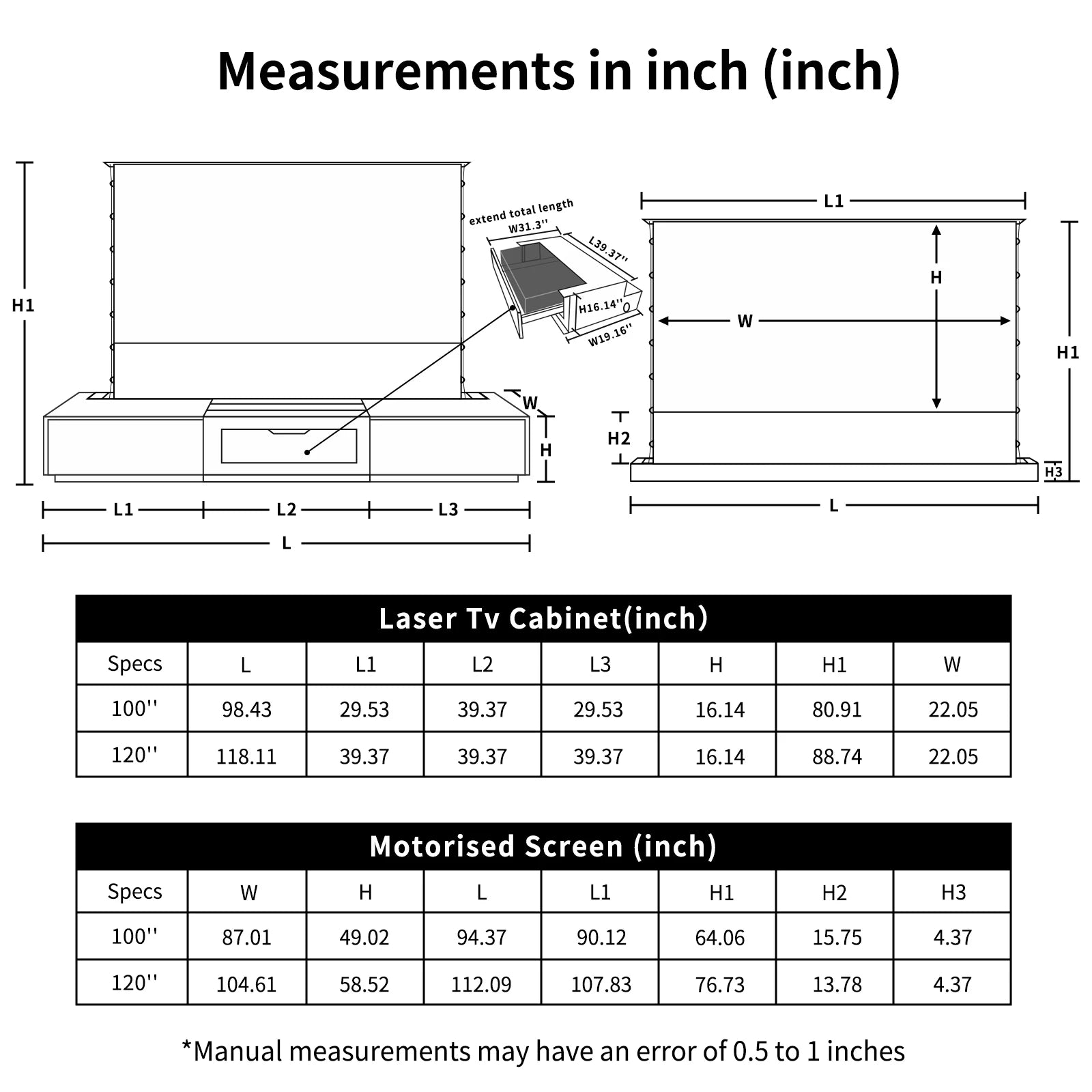 Motorized Laser Projector Cabinet