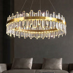 W24 Smoke Grey Crystal Chandelier