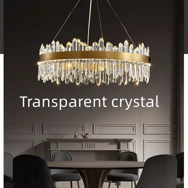 W24 Smoke Grey Crystal Chandelier