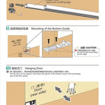 Internal Push Bus Door Track Sliding