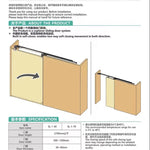 Internal Push Bus Door Track Sliding