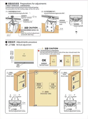 Internal Push Bus Door Track Sliding