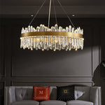 W24 Smoke Grey Crystal Chandelier